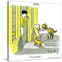 Hazel Cartoon-Ted Key-Stretched Canvas