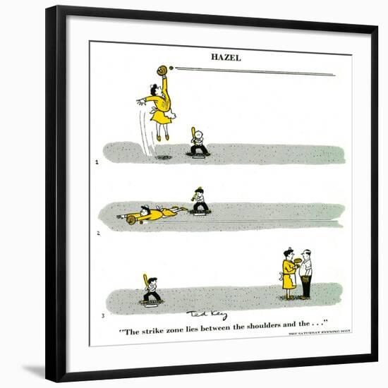 Hazel Cartoon-Ted Key-Framed Giclee Print