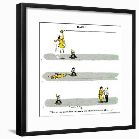 Hazel Cartoon-Ted Key-Framed Giclee Print