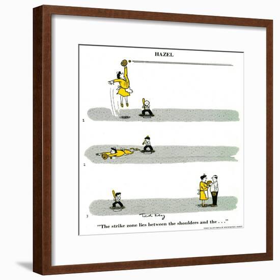 Hazel Cartoon-Ted Key-Framed Giclee Print