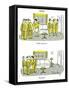 Hazel Cartoon-Ted Key-Framed Stretched Canvas