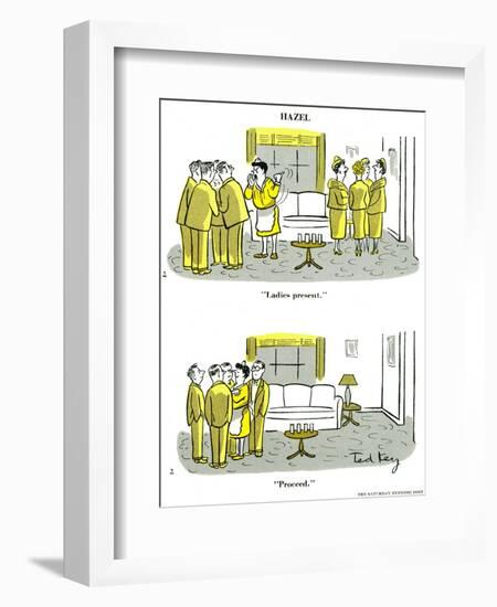 Hazel Cartoon-Ted Key-Framed Giclee Print