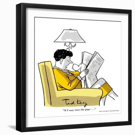 Hazel Cartoon-Ted Key-Framed Premium Giclee Print