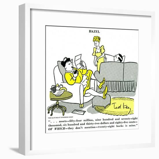 Hazel Cartoon-Ted Key-Framed Giclee Print