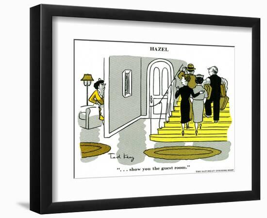 Hazel Cartoon-Ted Key-Framed Giclee Print