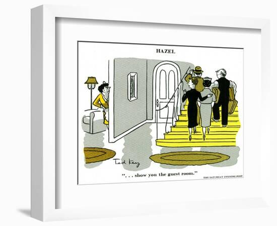 Hazel Cartoon-Ted Key-Framed Giclee Print