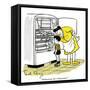 Hazel Cartoon-Ted Key-Framed Stretched Canvas