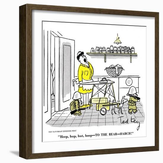 Hazel Cartoon-Ted Key-Framed Giclee Print