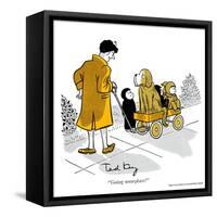 Hazel Cartoon-Ted Key-Framed Stretched Canvas