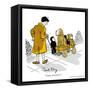 Hazel Cartoon-Ted Key-Framed Stretched Canvas