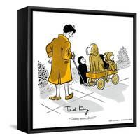 Hazel Cartoon-Ted Key-Framed Stretched Canvas