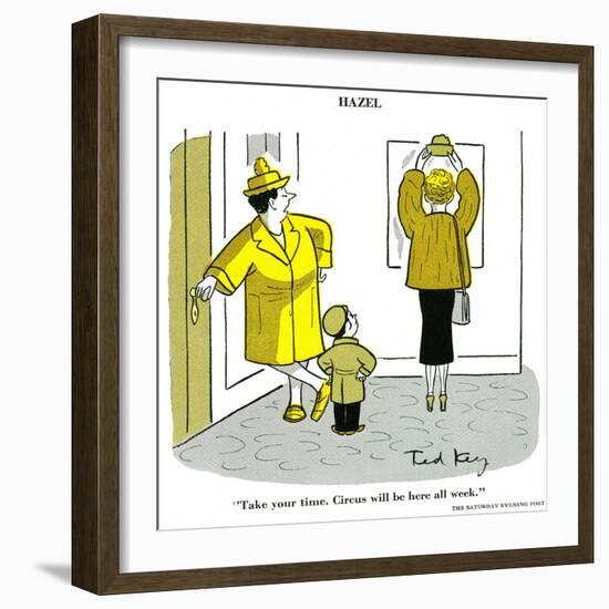 Hazel Cartoon-Ted Key-Framed Giclee Print