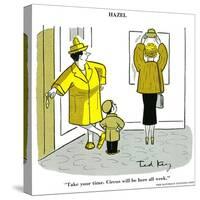 Hazel Cartoon-Ted Key-Stretched Canvas