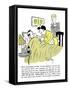 Hazel Cartoon-Ted Key-Framed Stretched Canvas