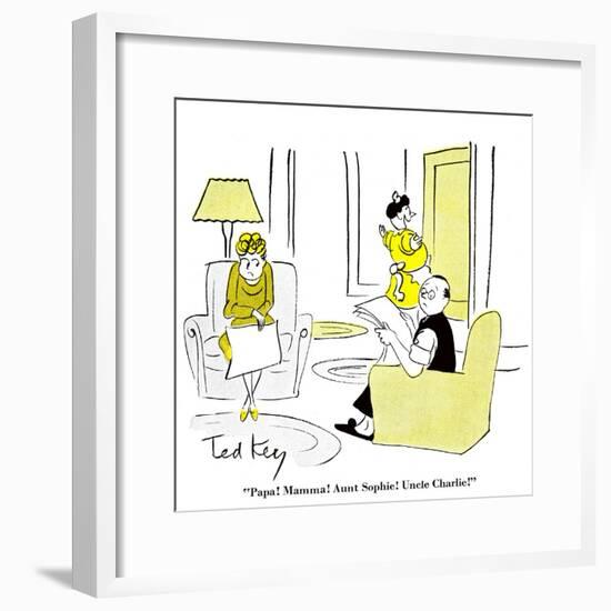 Hazel Cartoon-Ted Key-Framed Giclee Print