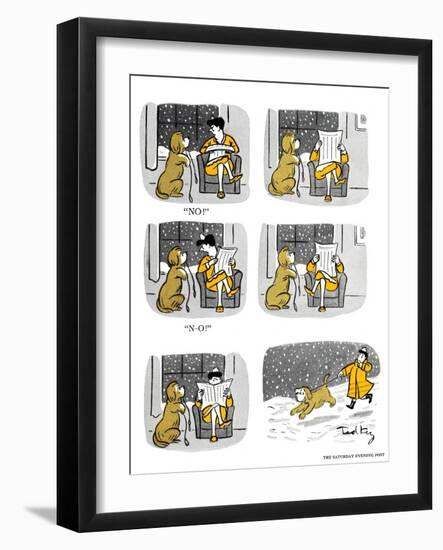 Hazel Cartoon-Ted Key-Framed Giclee Print