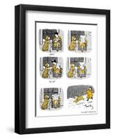 Hazel Cartoon-Ted Key-Framed Premium Giclee Print