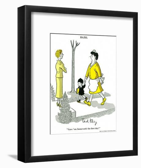 Hazel Cartoon-Ted Key-Framed Giclee Print