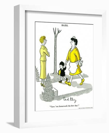 Hazel Cartoon-Ted Key-Framed Giclee Print