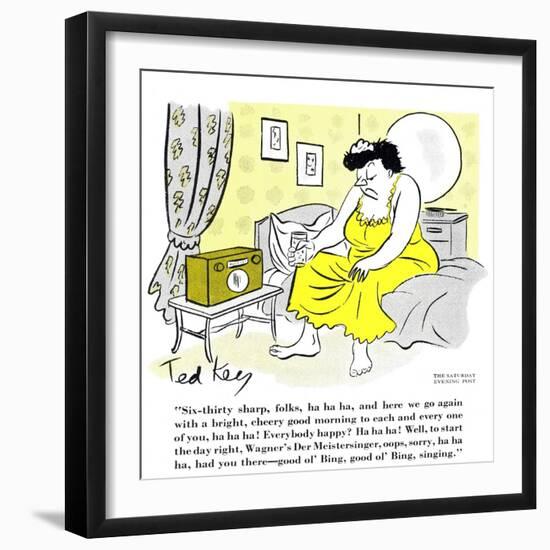 Hazel Cartoon-Ted Key-Framed Giclee Print