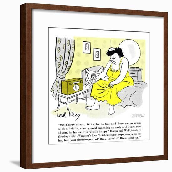 Hazel Cartoon-Ted Key-Framed Giclee Print