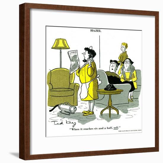 Hazel Cartoon-Ted Key-Framed Giclee Print