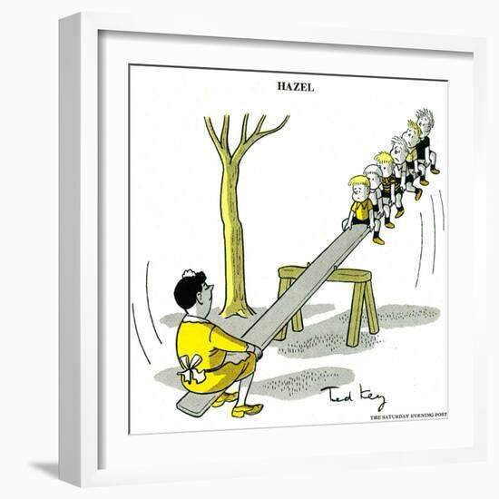 Hazel Cartoon-Ted Key-Framed Giclee Print