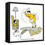 Hazel Cartoon-Ted Key-Framed Stretched Canvas