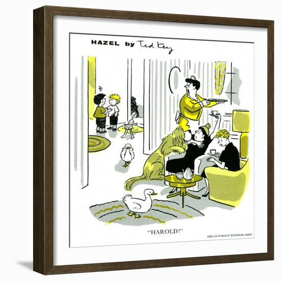 Hazel Cartoon-Ted Key-Framed Giclee Print