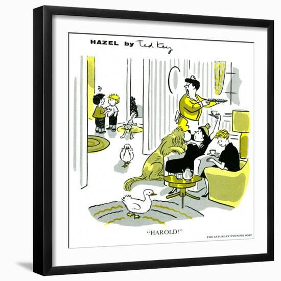 Hazel Cartoon-Ted Key-Framed Giclee Print