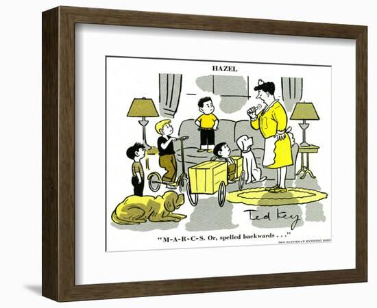 Hazel Cartoon-Ted Key-Framed Giclee Print