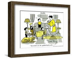 Hazel Cartoon-Ted Key-Framed Giclee Print