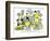 Hazel Cartoon-Ted Key-Framed Giclee Print