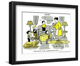 Hazel Cartoon-Ted Key-Framed Giclee Print