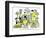 Hazel Cartoon-Ted Key-Framed Giclee Print