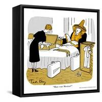 Hazel Cartoon-Ted Key-Framed Stretched Canvas