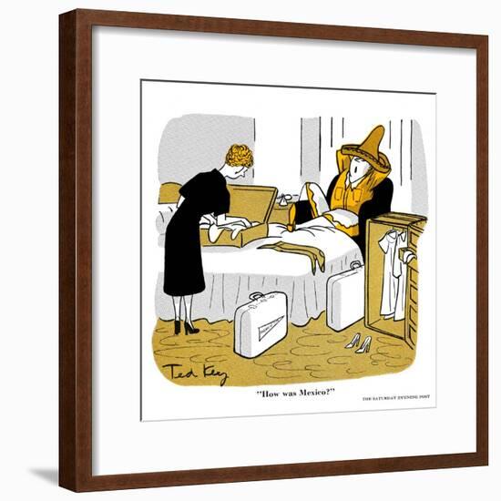 Hazel Cartoon-Ted Key-Framed Giclee Print