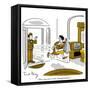 Hazel Cartoon-Ted Key-Framed Stretched Canvas