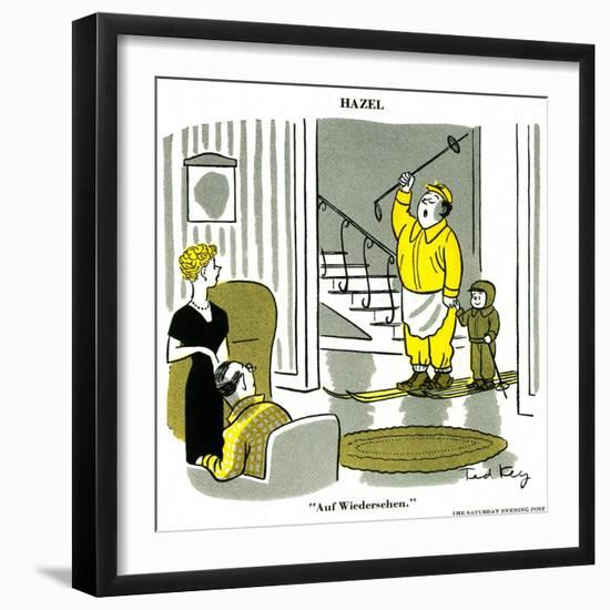 Hazel Cartoon-Ted Key-Framed Giclee Print