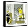 Hazel Cartoon-Ted Key-Framed Stretched Canvas