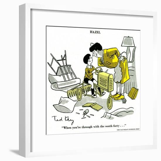 Hazel Cartoon-Ted Key-Framed Giclee Print