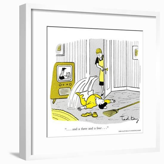 Hazel Cartoon-Ted Key-Framed Giclee Print