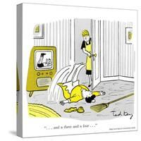 Hazel Cartoon-Ted Key-Stretched Canvas