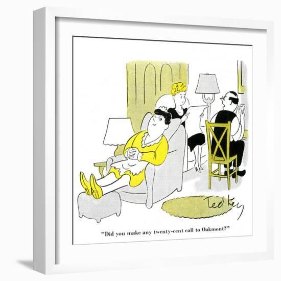 Hazel Cartoon-Ted Key-Framed Giclee Print