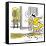 Hazel Cartoon-Ted Key-Framed Stretched Canvas