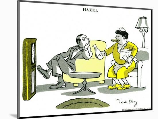 Hazel Cartoon-Ted Key-Mounted Giclee Print