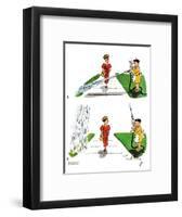 Hazel Cartoon-Ted Key-Framed Giclee Print