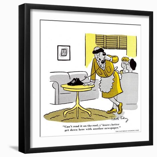 Hazel Cartoon-Ted Key-Framed Giclee Print