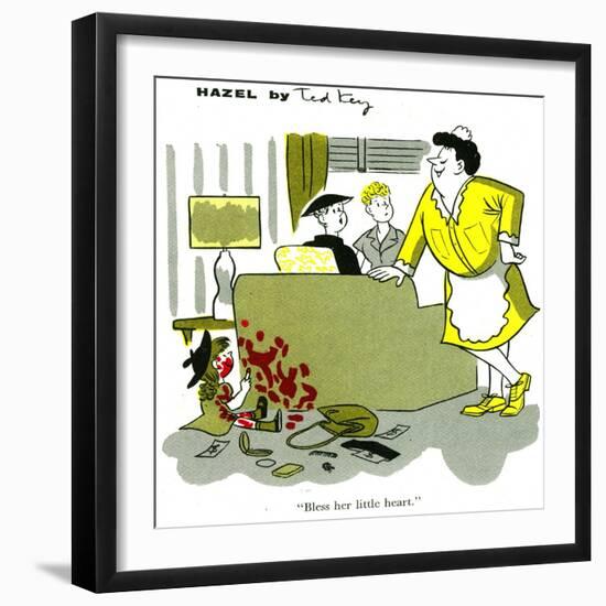 Hazel Cartoon-Ted Key-Framed Giclee Print