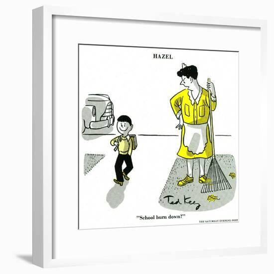 Hazel Cartoon-Ted Key-Framed Giclee Print